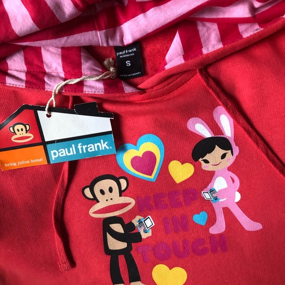 SOLD NWT Pink Paul Frank Hoodie - Picture 5 of 6